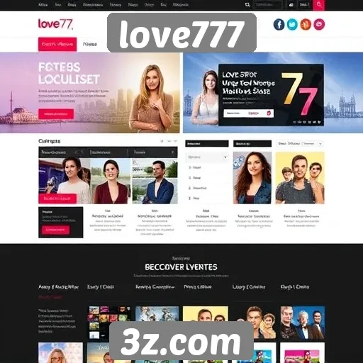 Evolução do design do site love777 ao longo do tempo
